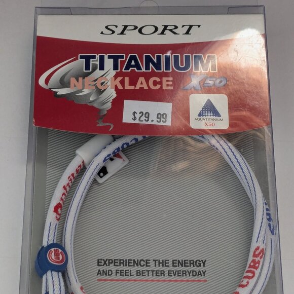 X50 SPORT Titanium Necklace Chicago Cubs - Picture 2 of 3